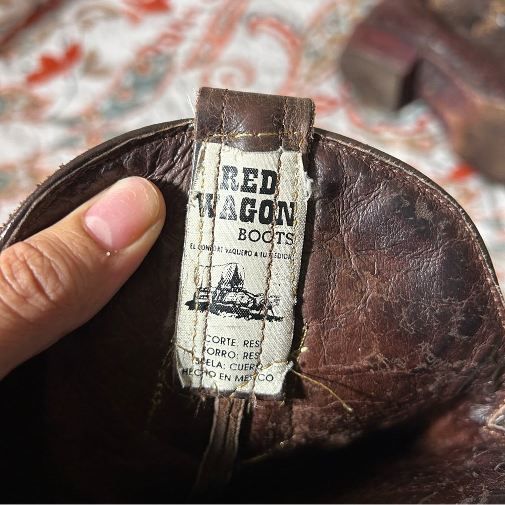 Tooled western cowgirl boots - Picture 2 of 7